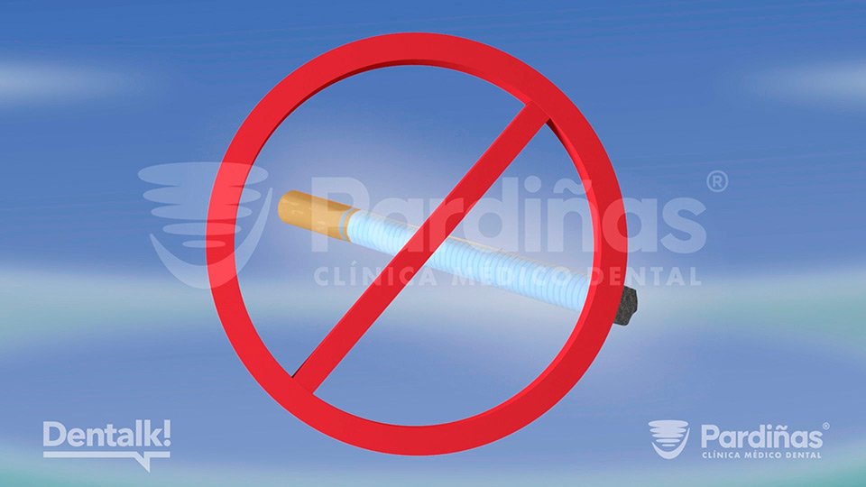 Evita fumar - El tabaco es perjudicial para la salud bucodental